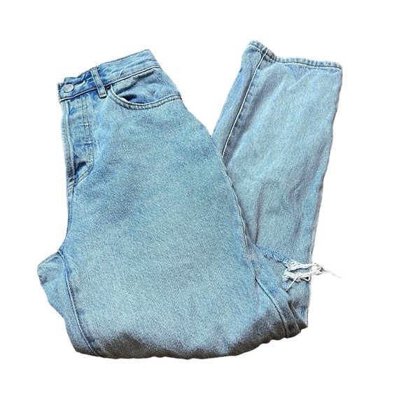 PacSun Light Wash Distressed Straight Leg Jeans Size 23 Women - Picture 4 of 9